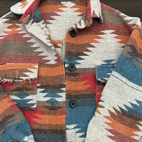 Multicolor Patterned Jacket - Picture 3 of 11